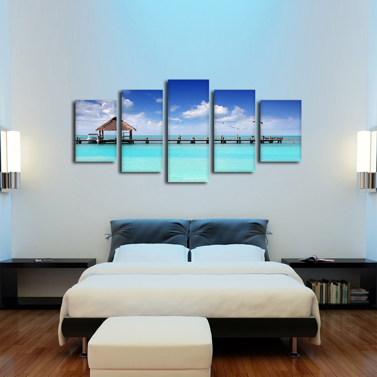 Crystal Clear Pier Multi Panel Canvas Wall Art