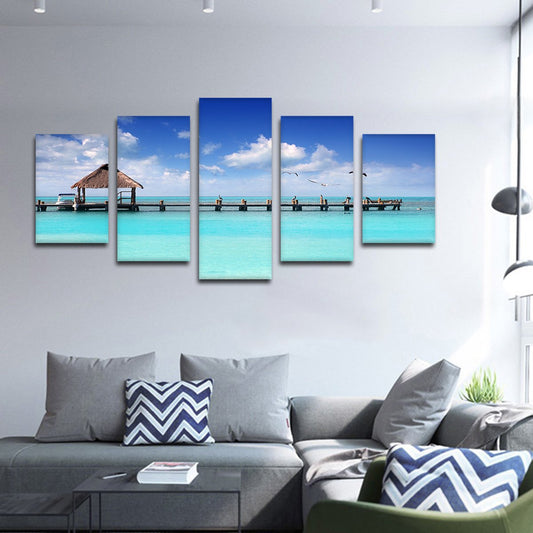Crystal Clear Pier Multi Panel Canvas Wall Art