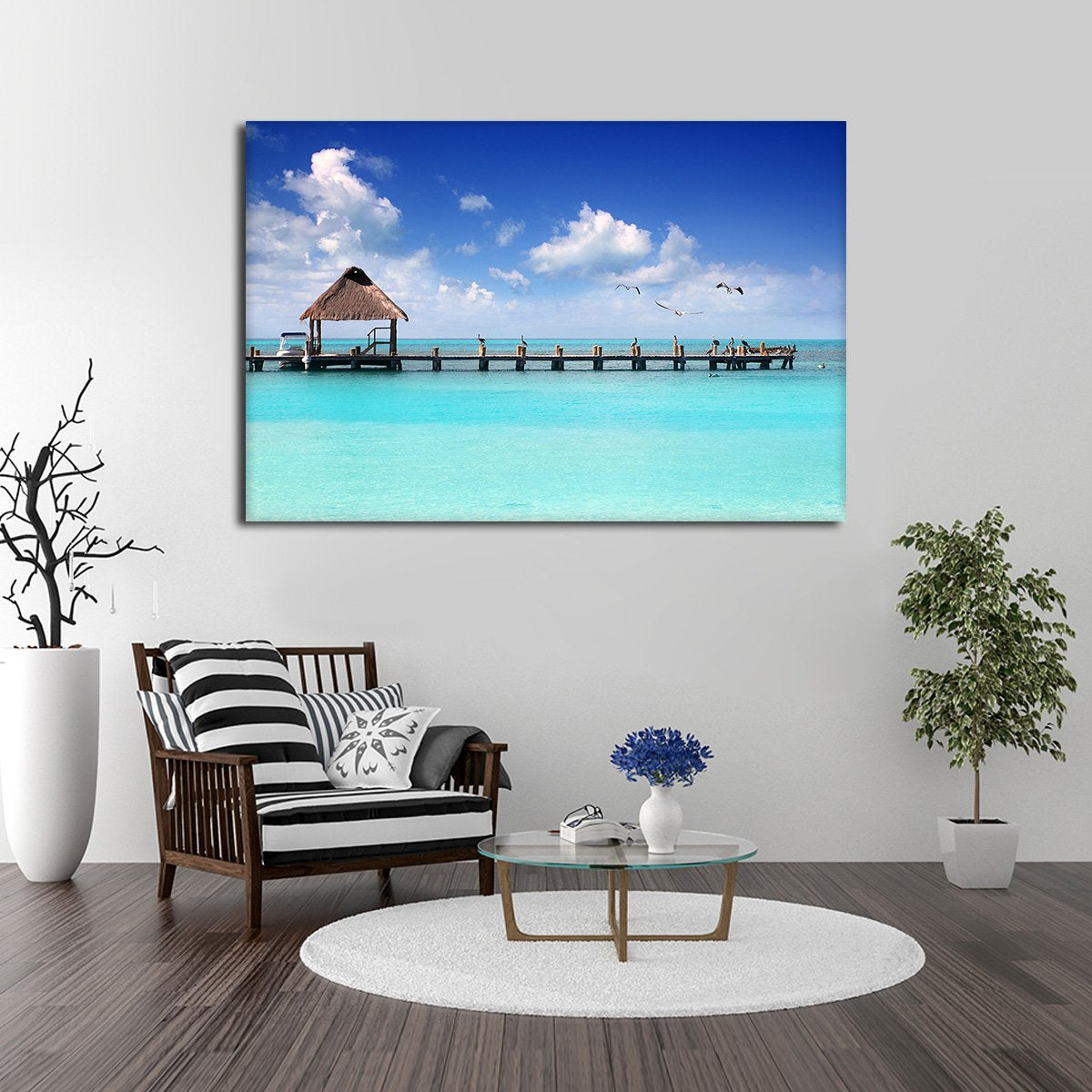 Crystal Clear Pier Multi Panel Canvas Wall Art