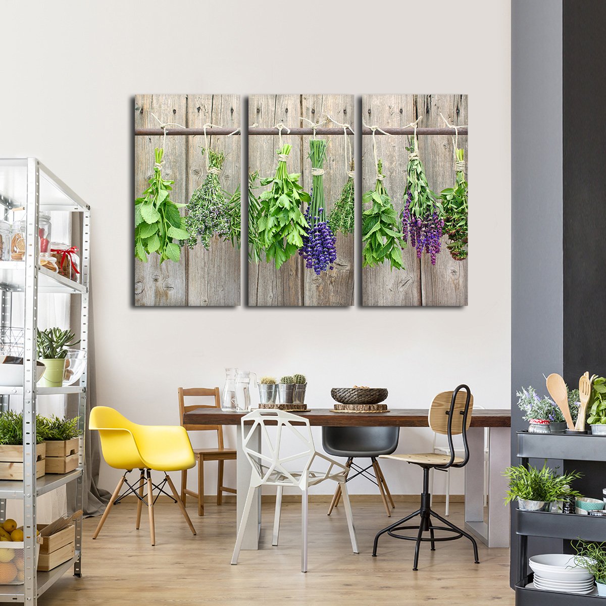 Culinary Herbs Multi Panel Canvas Wall Art