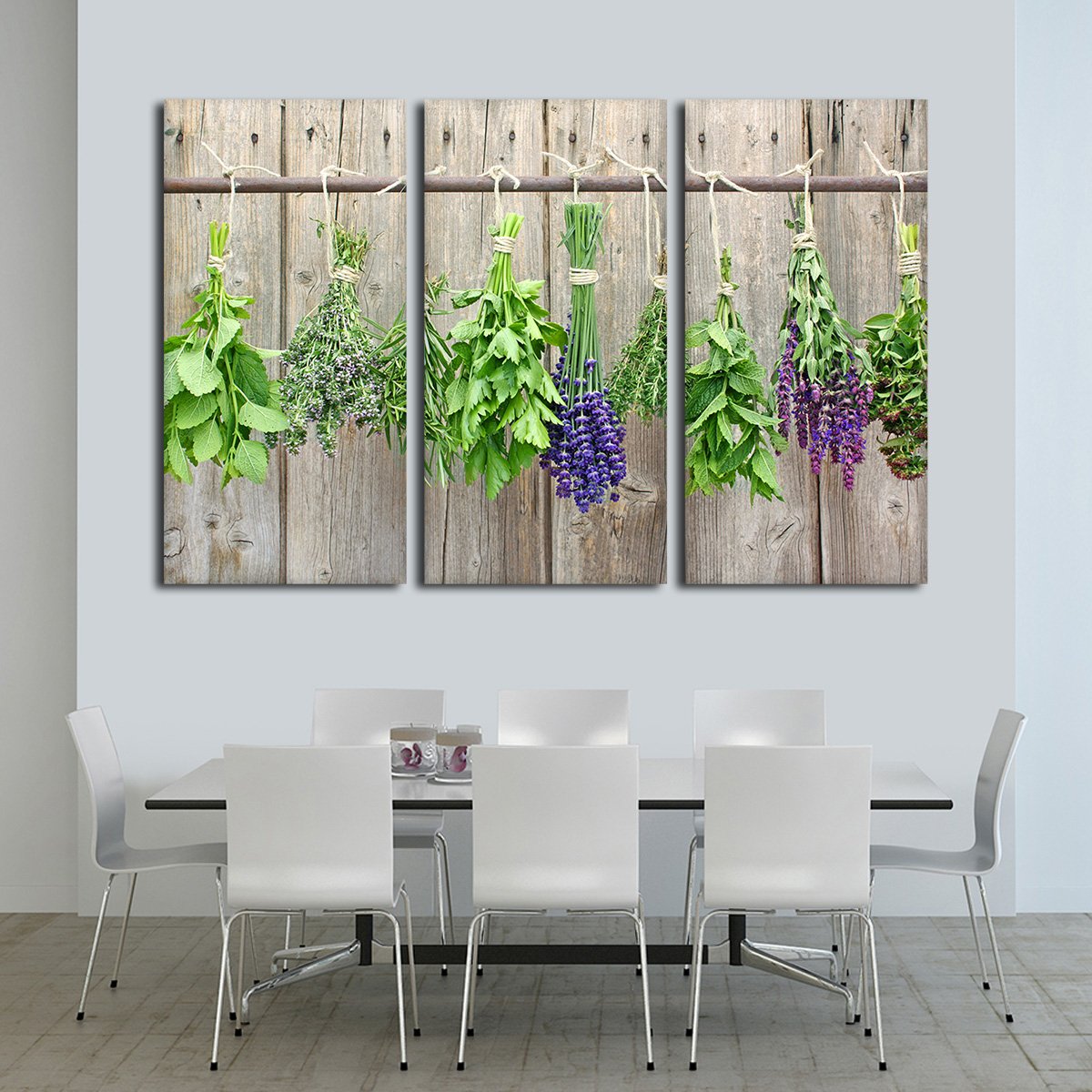 Culinary Herbs Multi Panel Canvas Wall Art