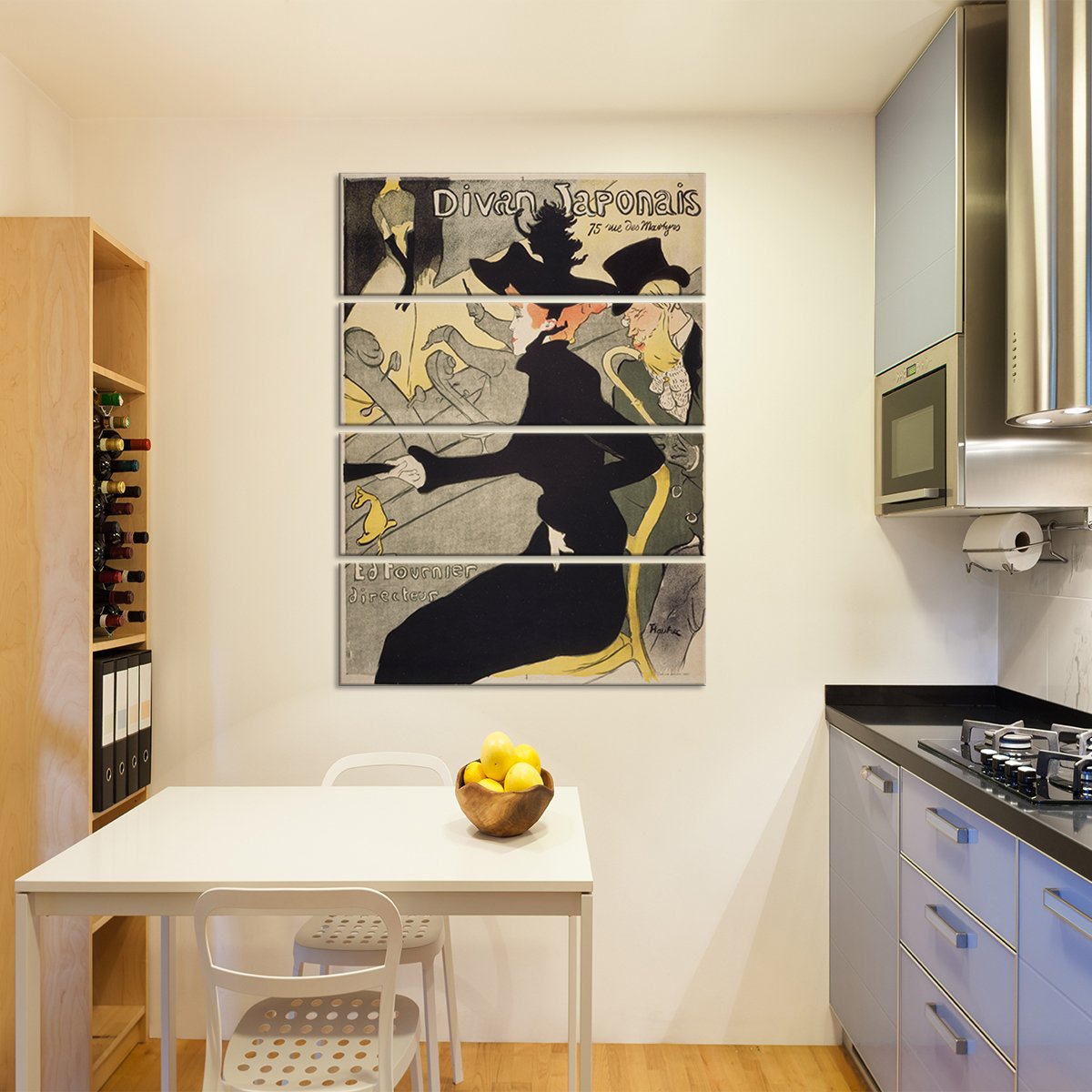 Divan Japonais Multi Panel Canvas Wall Art