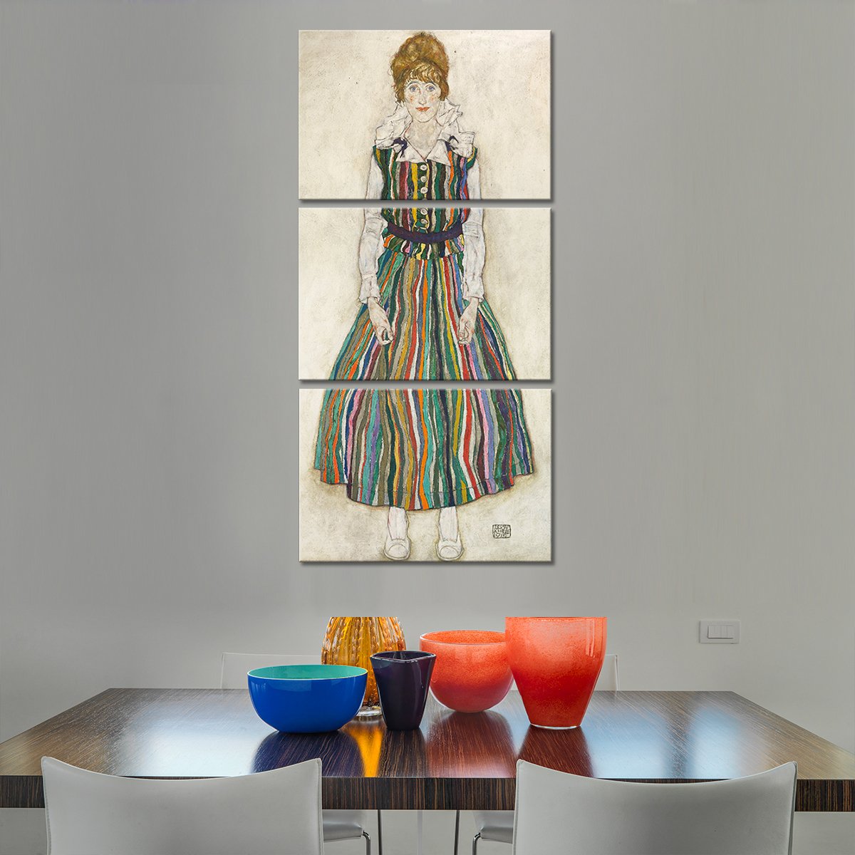 Portrait of Edith Multi Panel Canvas Wall Art