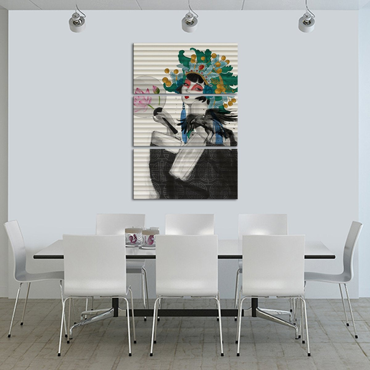 Japanese Garage Graffiti Multi Panel Canvas Wall Art