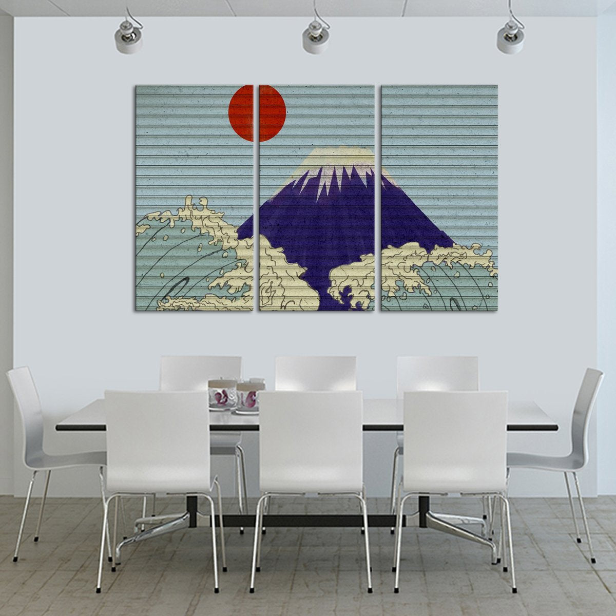 Great Wave Graffiti Multi Panel Canvas Wall Art