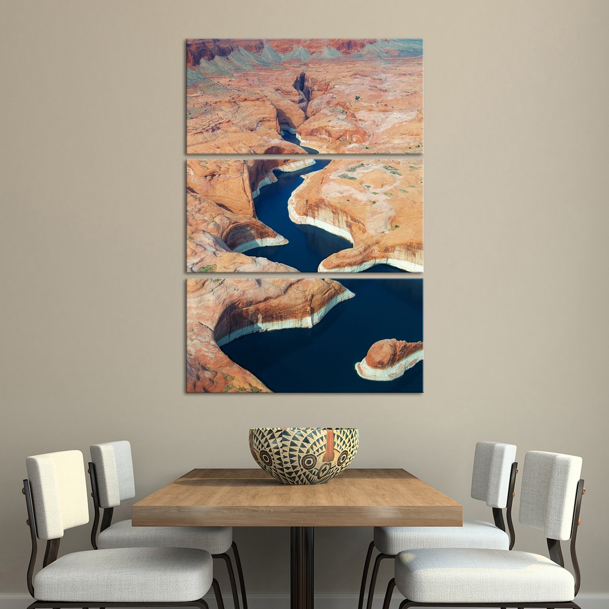 Explore Lake Powell Waterways Multi Panel Canvas Wall Art