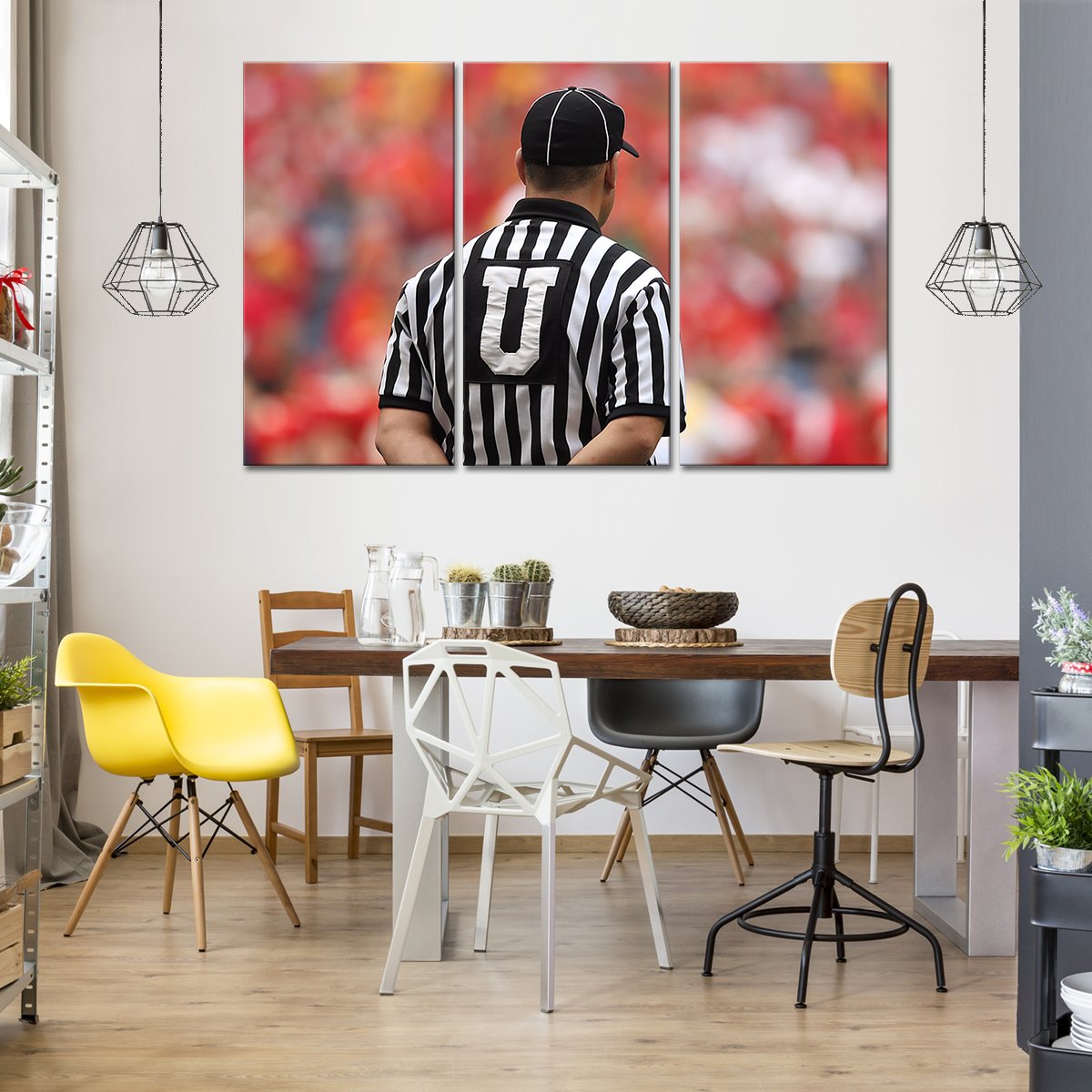 Football Umpire Multi Panel Canvas Wall Art