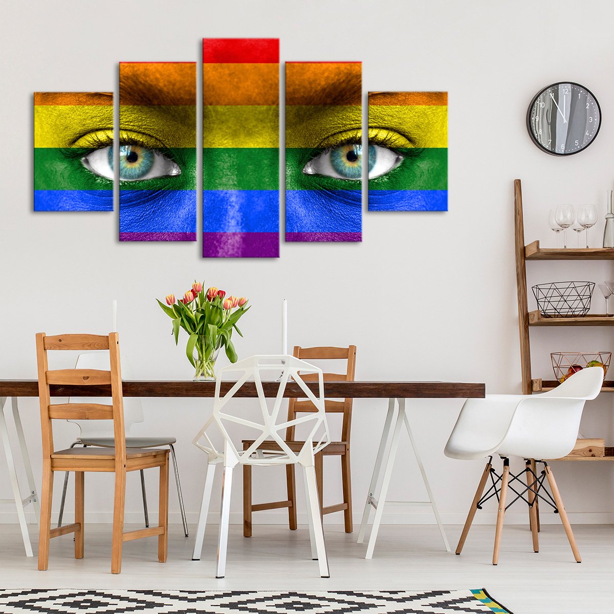 Pride Eyes Multi Panel Canvas Wall Art