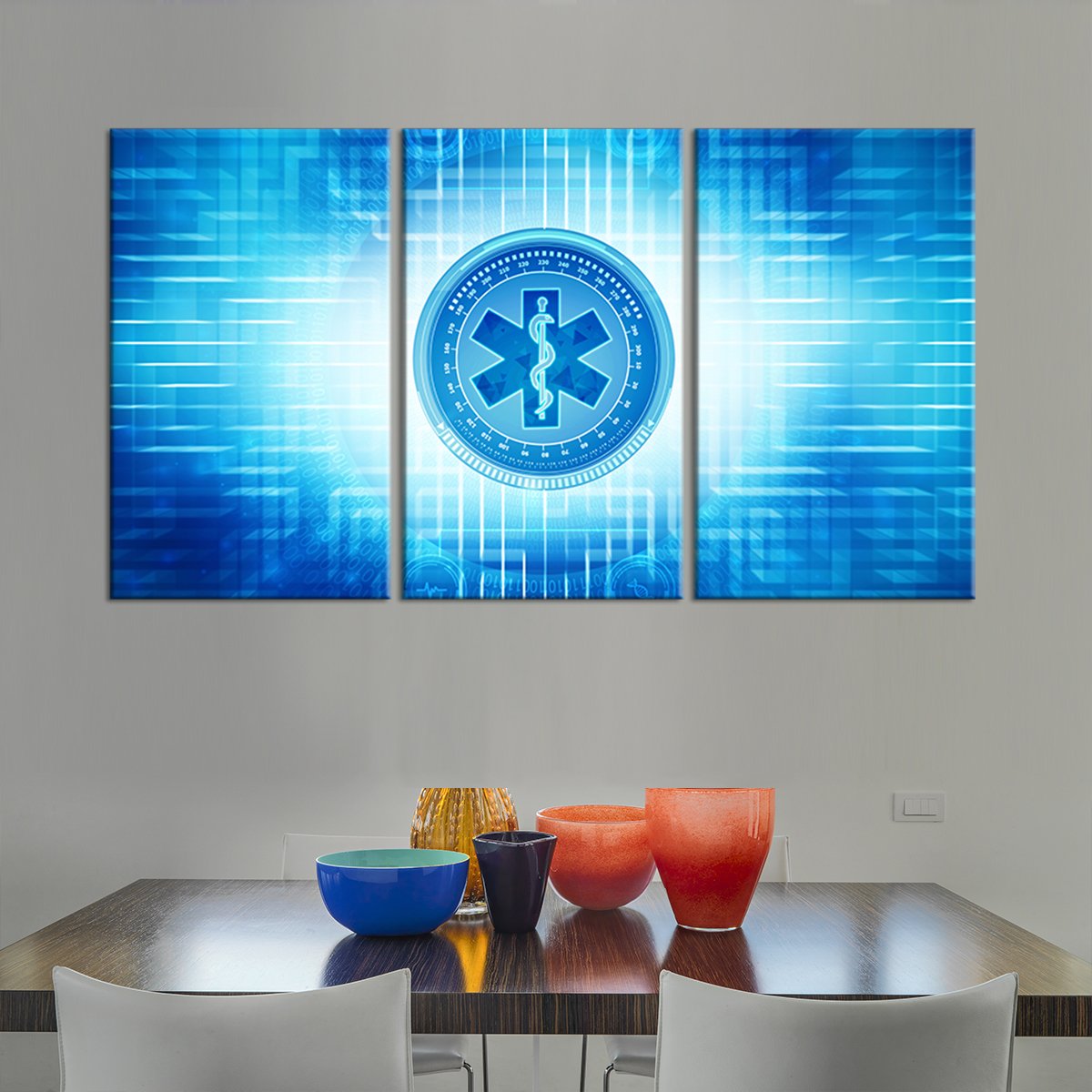 EMT Symbol Multi Panel Canvas Wall Art
