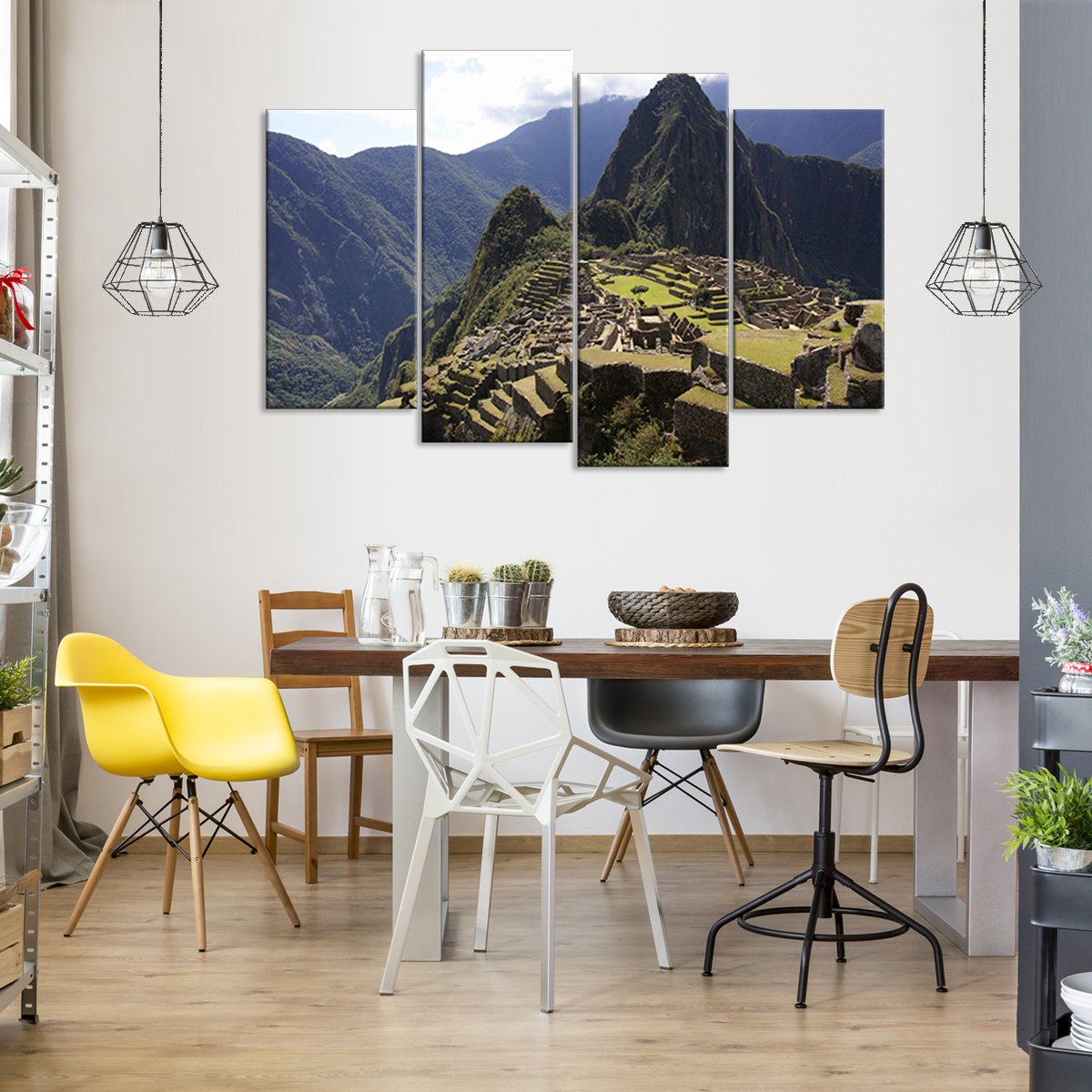 Machu Picchu Multi Panel Canvas Wall Art