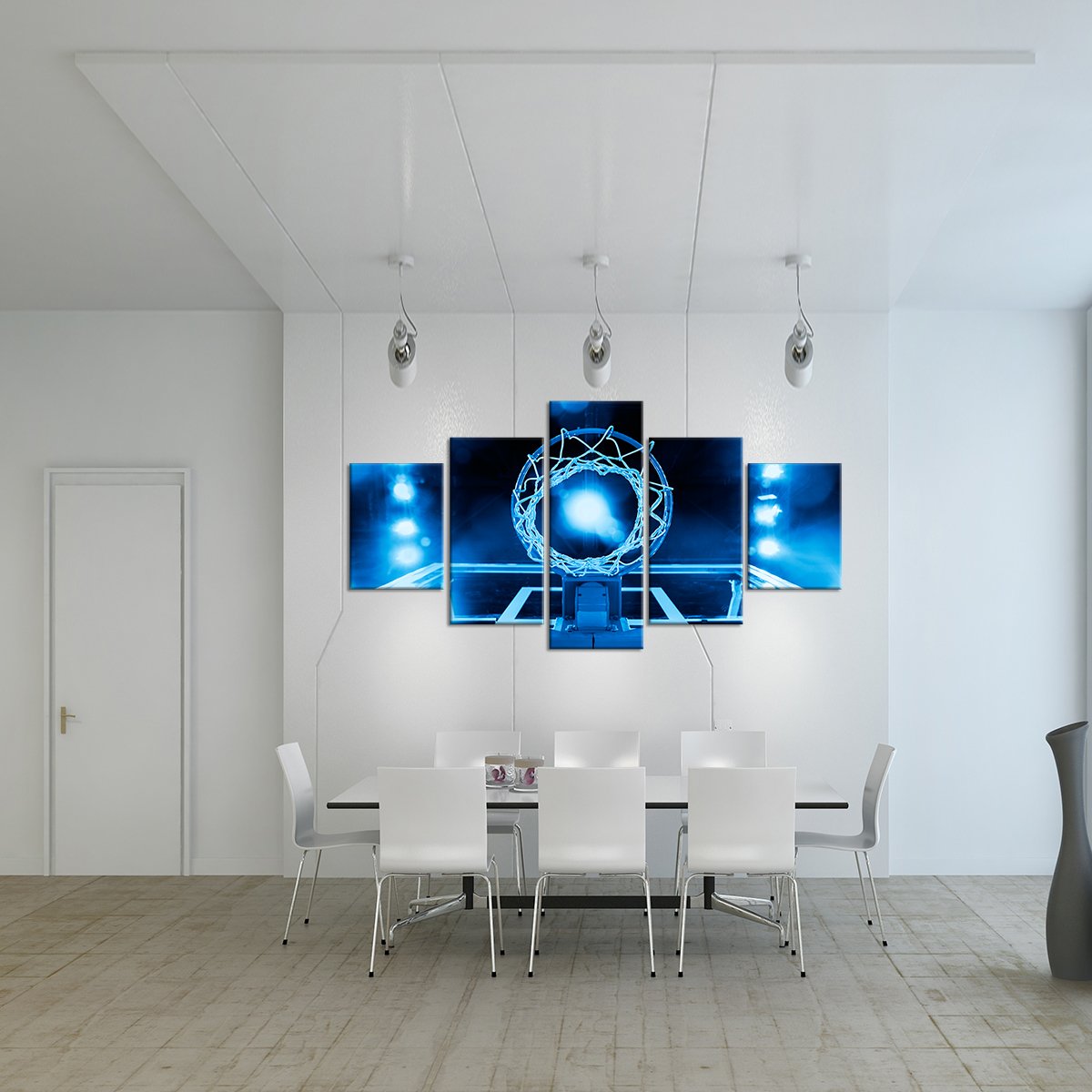 Majestic Basketball Multi Panel Canvas Wall Art