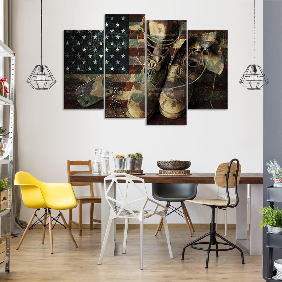 Remember and Honor Multi Panel Canvas Wall Art
