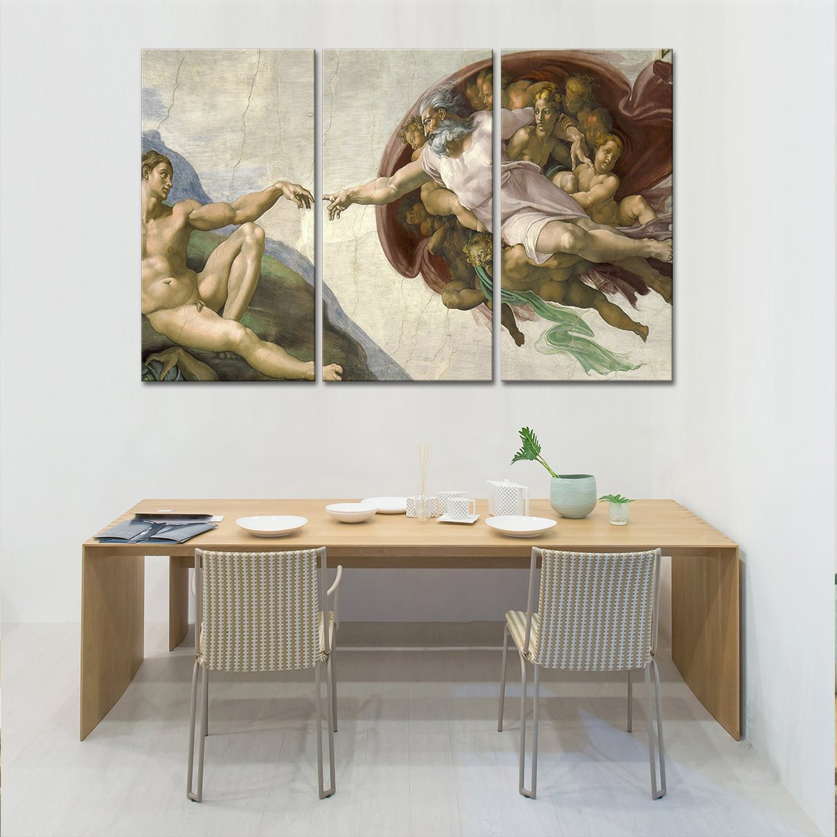 The Creation Of Adam Multi Panel Canvas Wall Art
