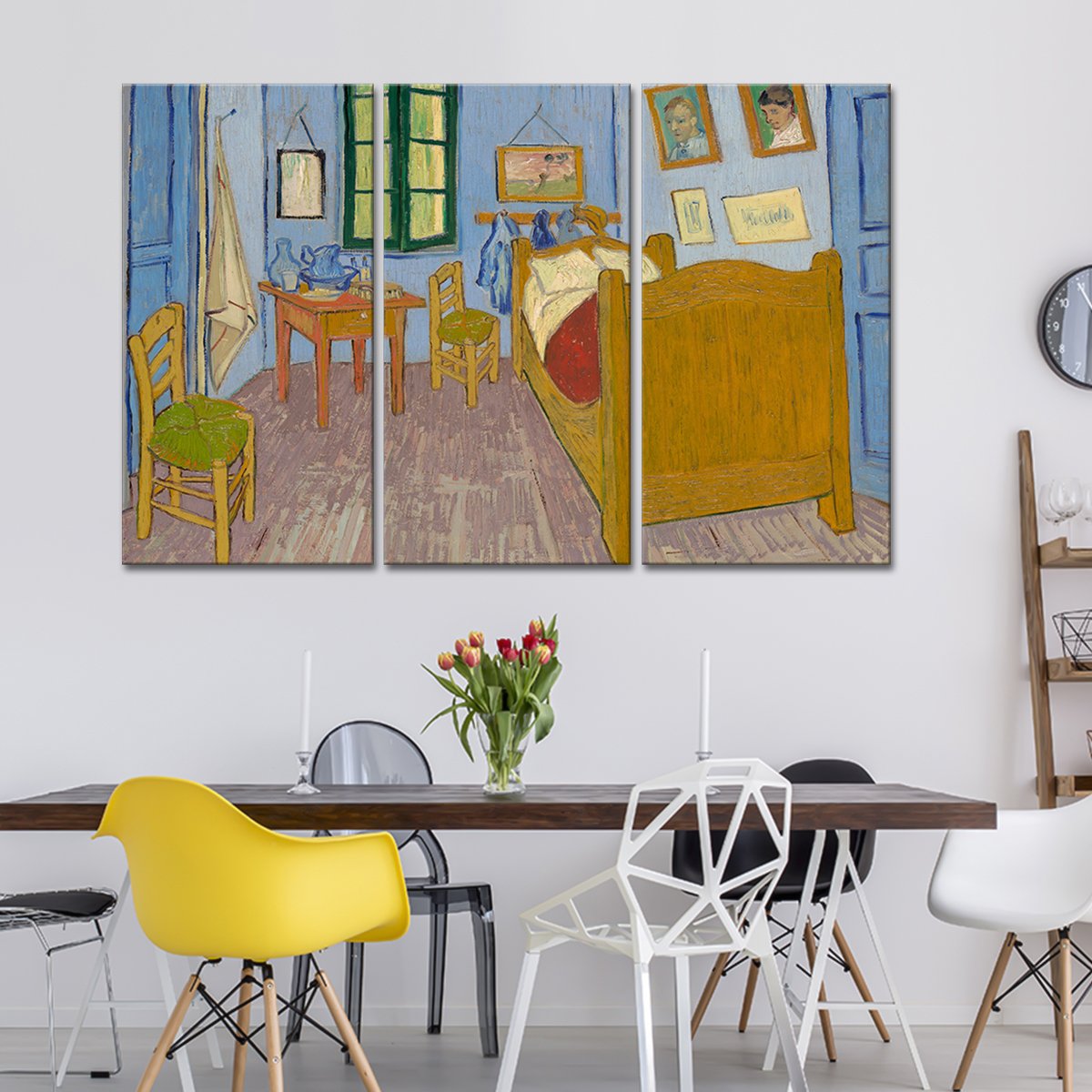 Bedroom In Arles Multi Panel Canvas Wall Art