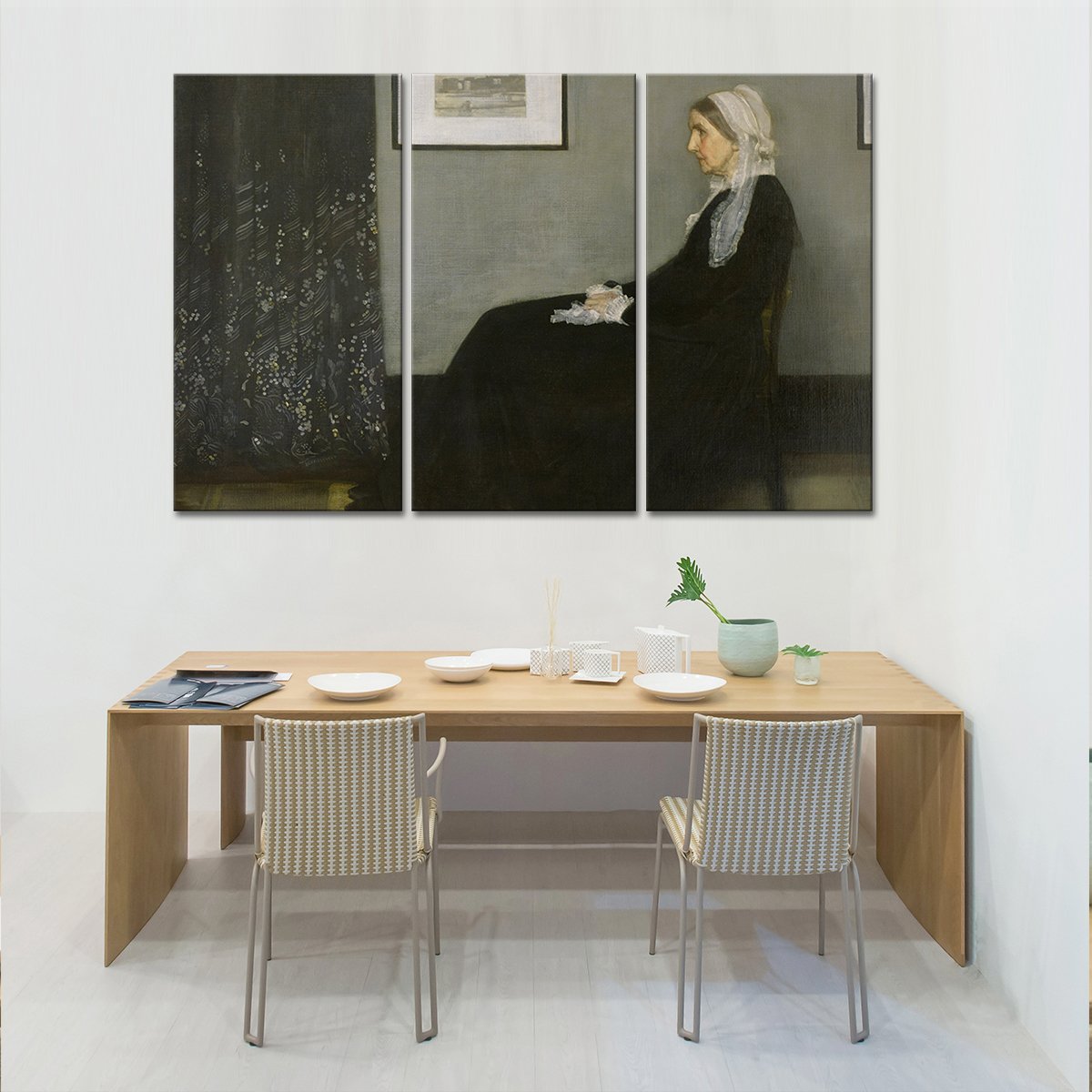 Whistlers Mother Multi Panel Canvas Wall Art