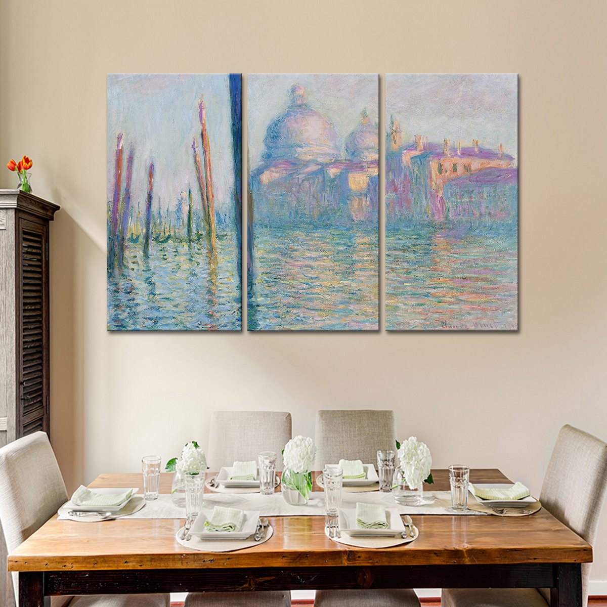 Le Grand Canal Multi Panel Canvas Wall Art