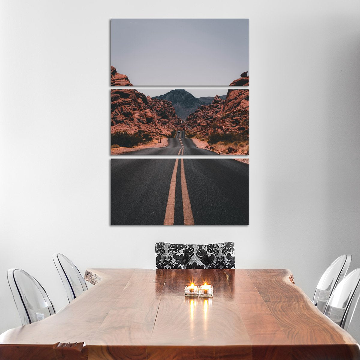 Life Is A Highway Multi Panel Canvas Wall Art