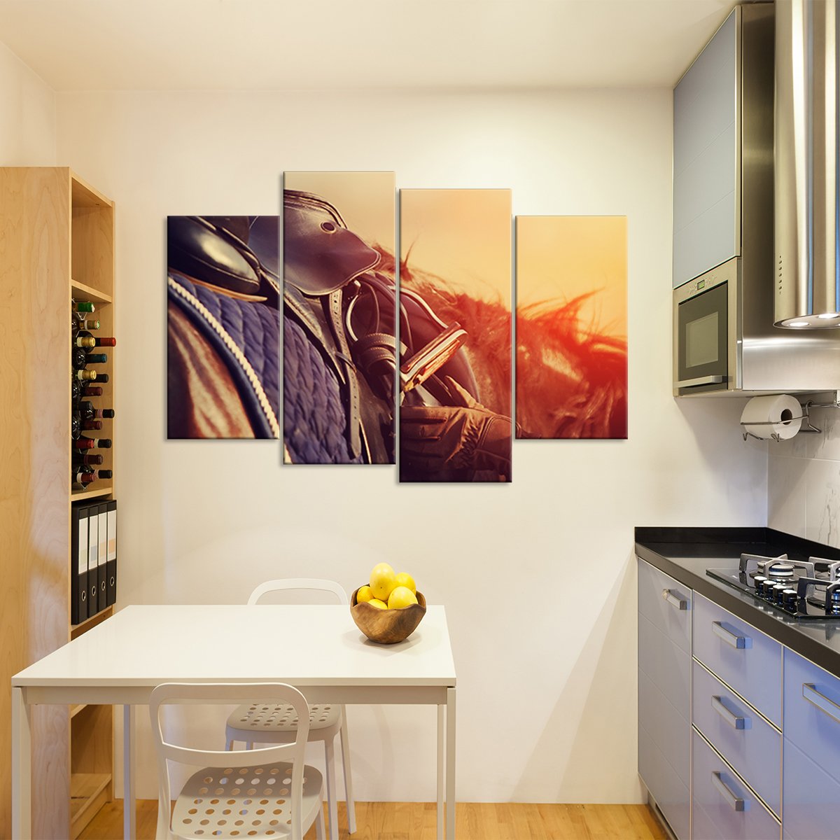 Equestrian Multi Panel Canvas Wall Art