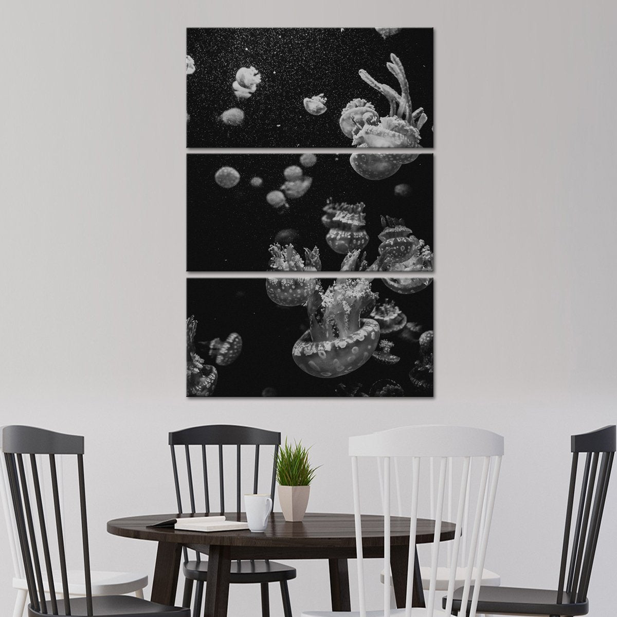 Majestic Jellyfish Multi Panel Canvas Wall Art