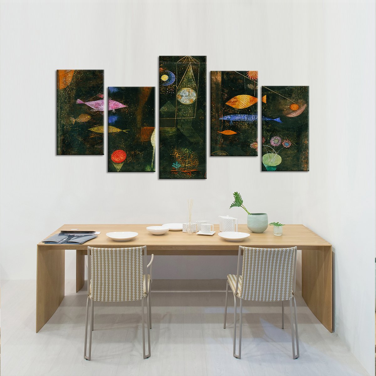 Fish Magic Multi Panel Canvas Wall Art