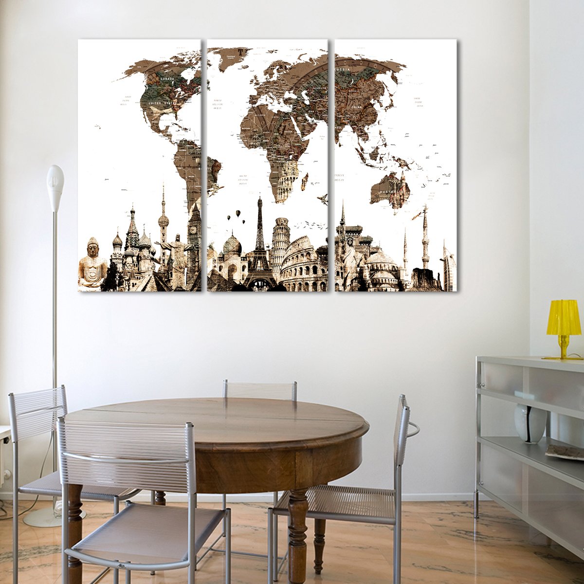 Farmhouse VIII Hand Drawings and Sketches Multi Panel Canvas Wall Art