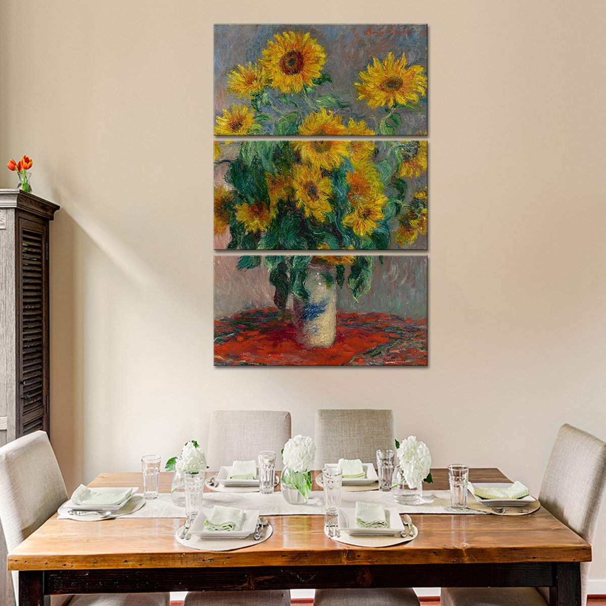 Bouquet of Sunflowers Multi Panel Canvas Wall Art