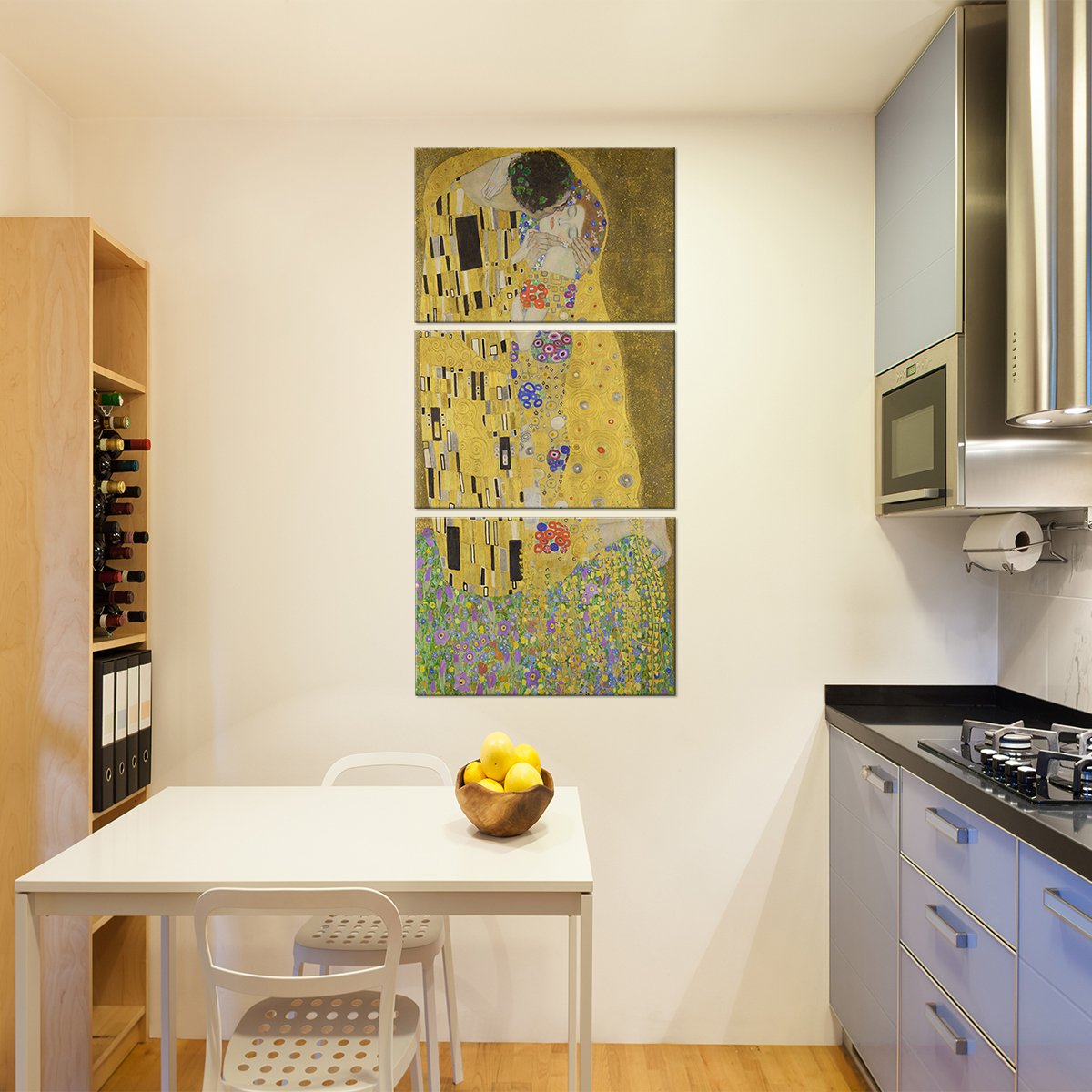 The Kiss Multi Panel Canvas Wall Art