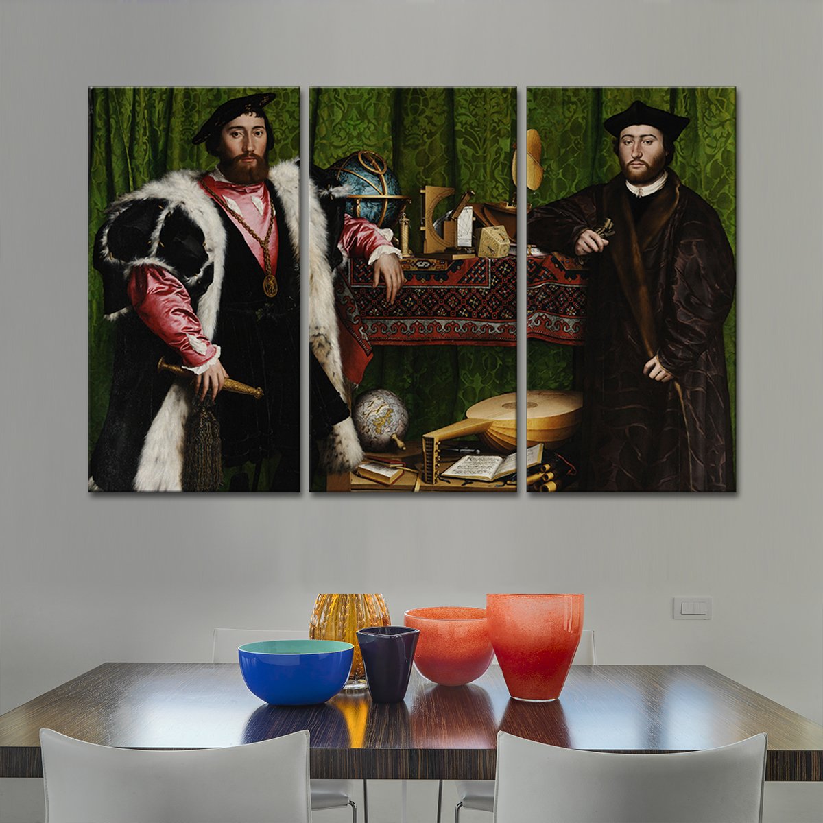 The Ambassadors Multi Panel Canvas Wall Art