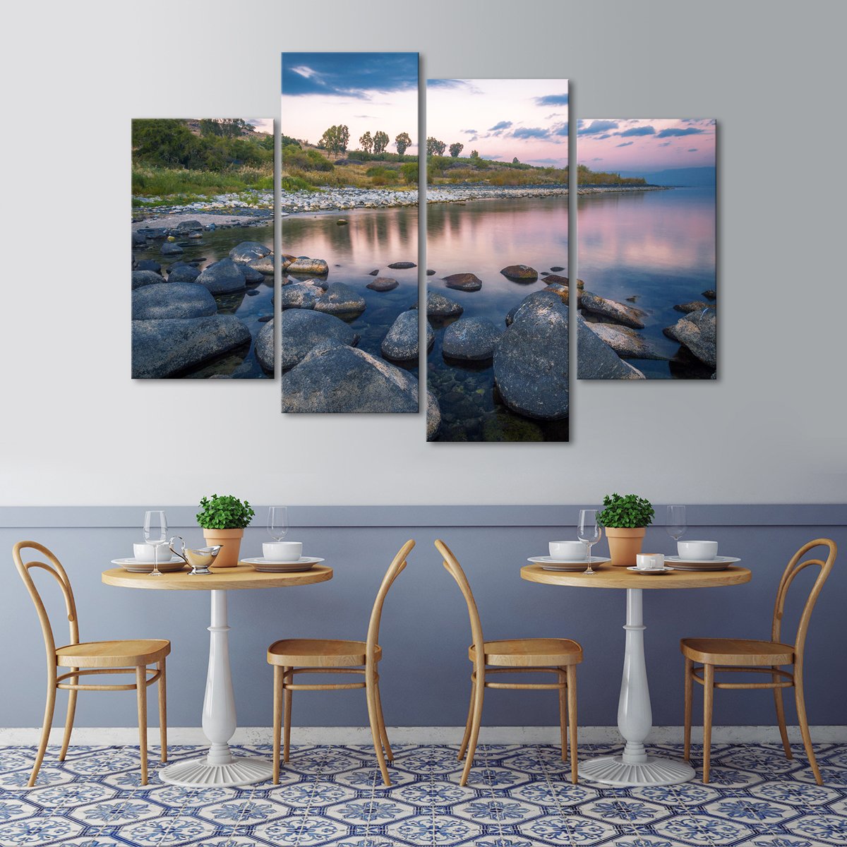 Jordan River Multi Panel Canvas Wall Art