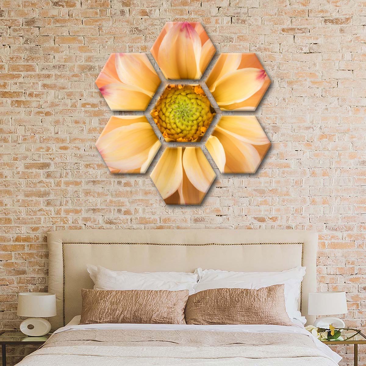 Dahlia Multi Panel Canvas Wall Art