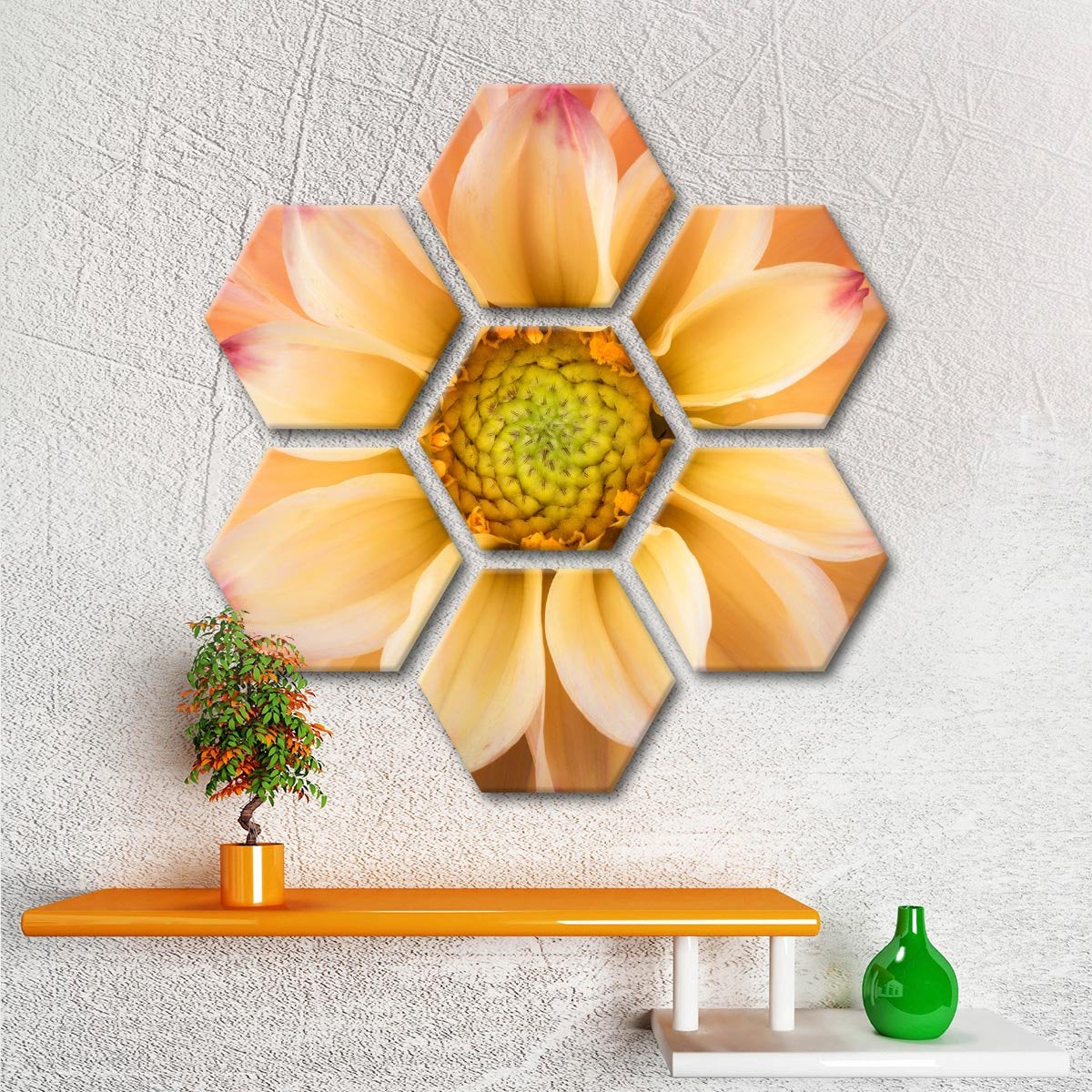 Dahlia Multi Panel Canvas Wall Art