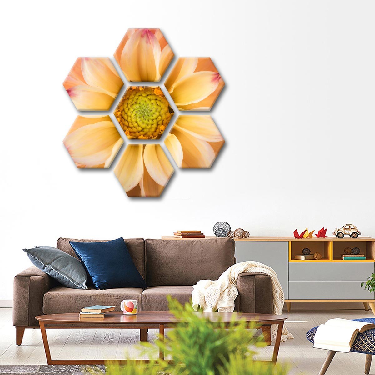 Dahlia Multi Panel Canvas Wall Art