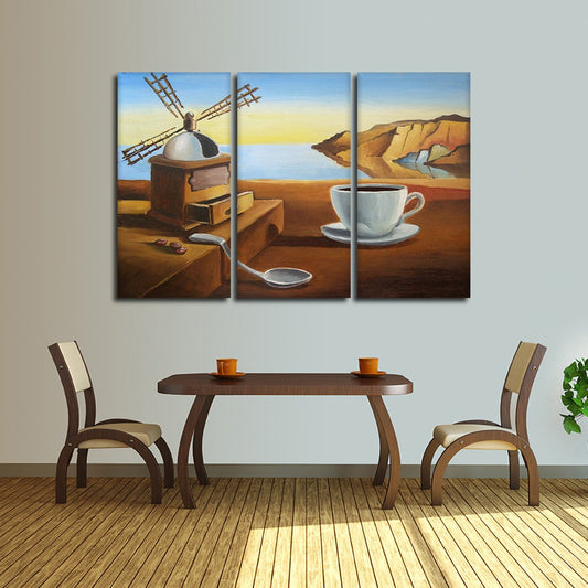 Dali Coffee Multi Panel Canvas Wall Art