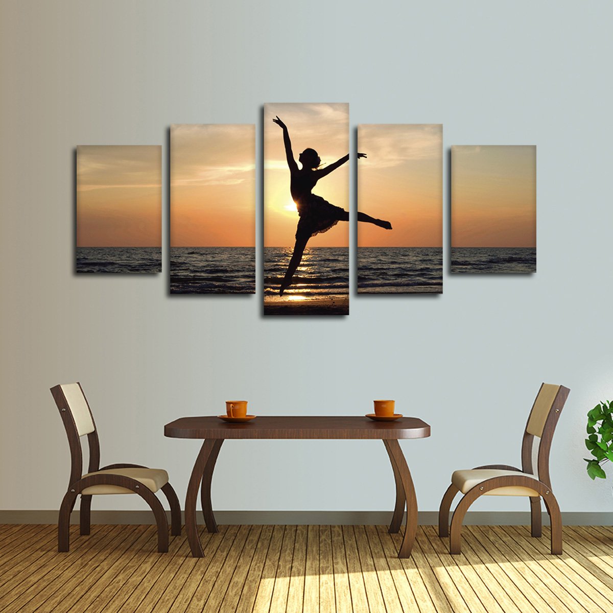 Dance At Sunset Multi Panel Canvas Wall Art