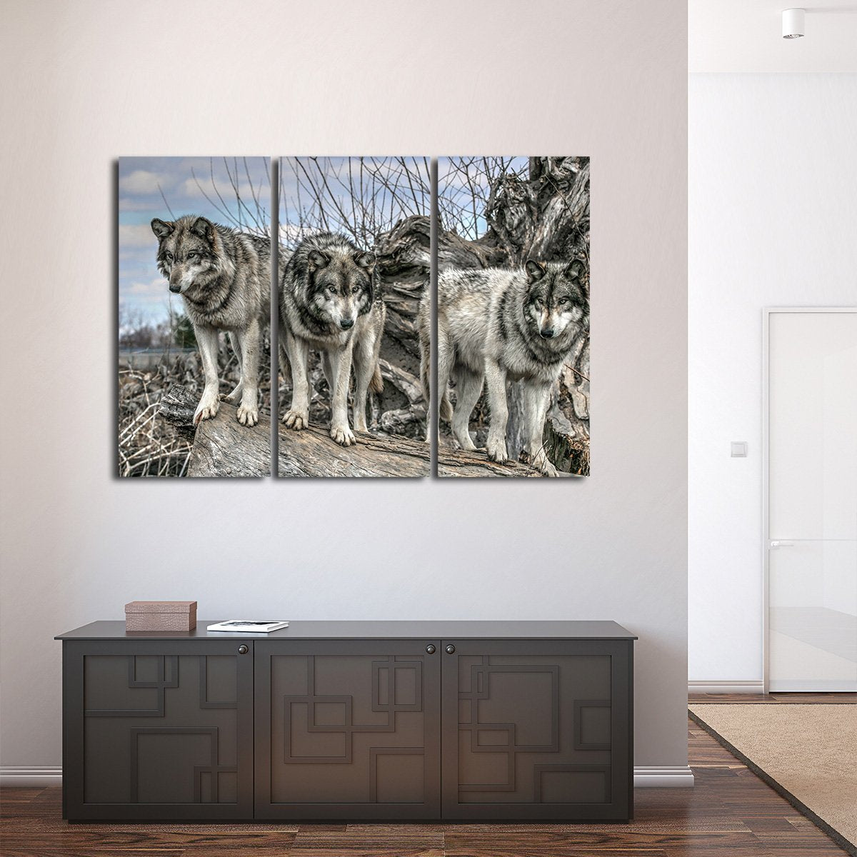 Dances With Wolves Multi Panel Canvas Wall Art