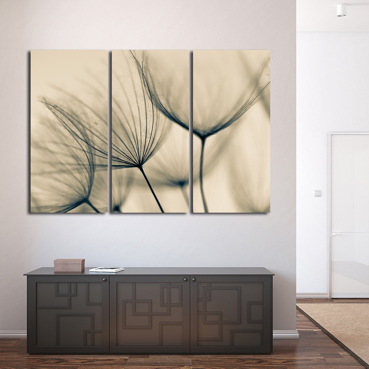 Dandelion Flower Multi Panel Canvas Wall Art