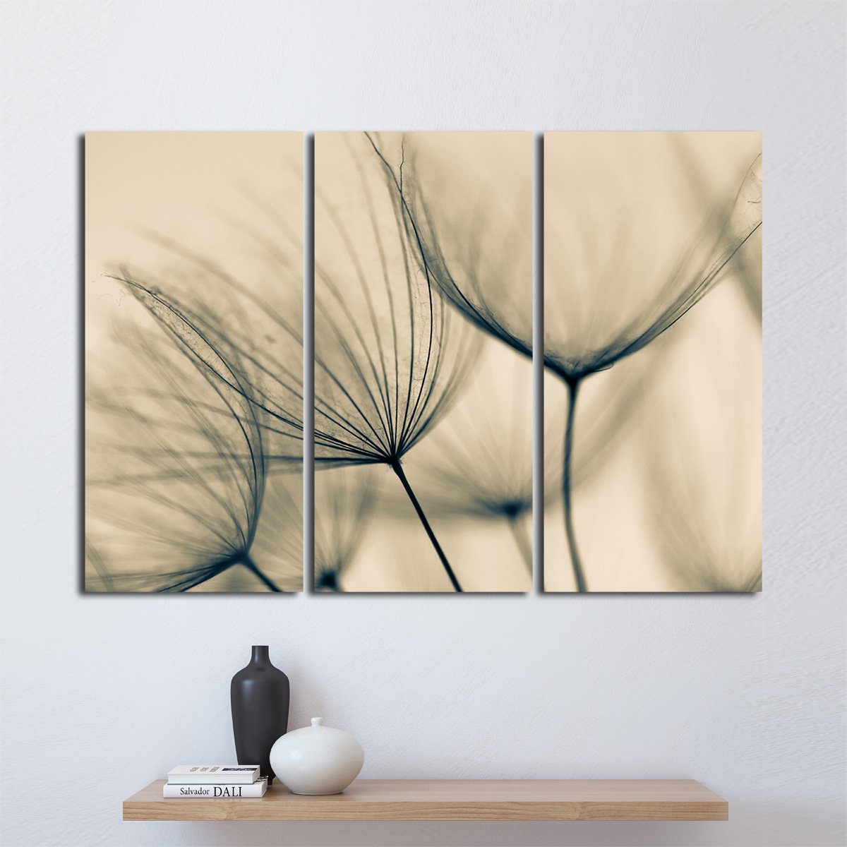 Dandelion Flower Multi Panel Canvas Wall Art