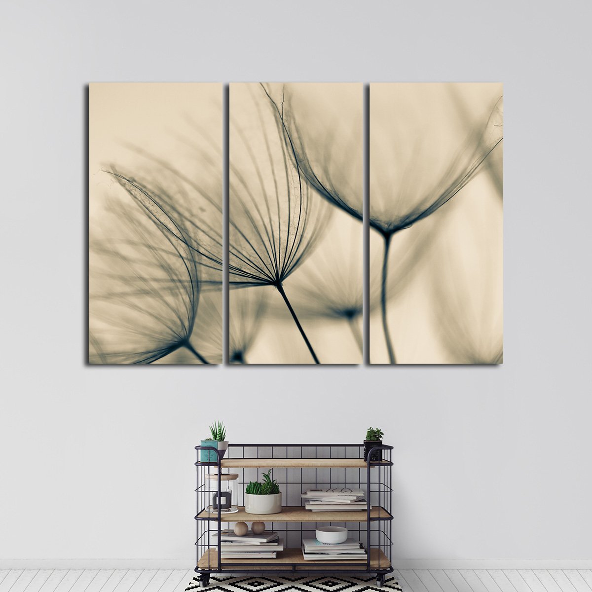 Dandelion Flower Multi Panel Canvas Wall Art