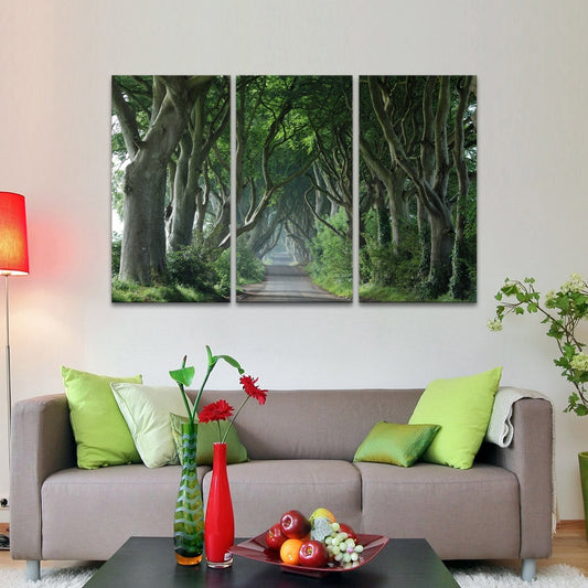 Dark Hedges Multi Panel Canvas Wall Art