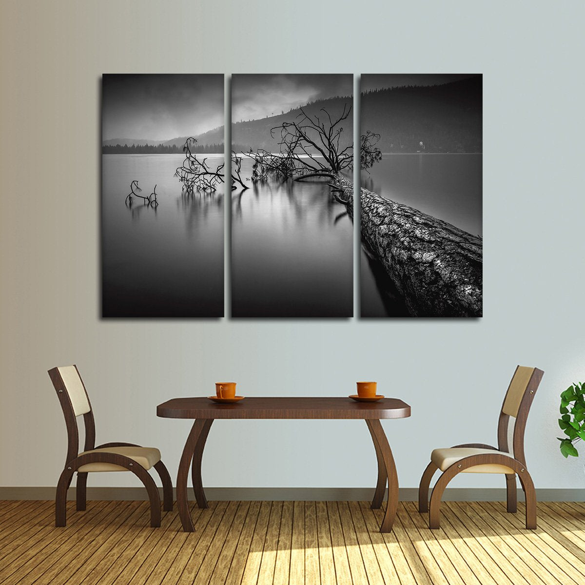 Dark Lake Multi Panel Canvas Wall Art
