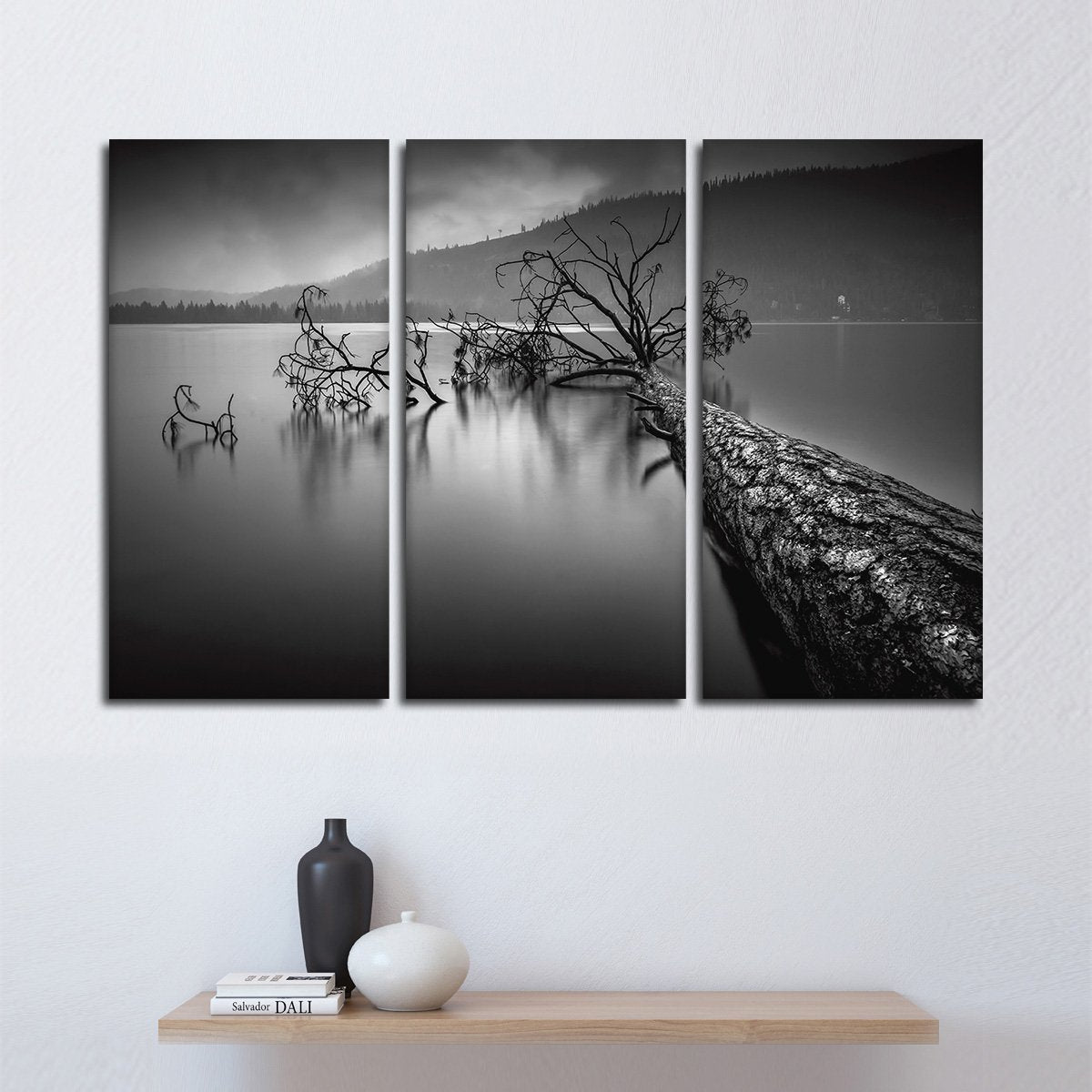 Dark Lake Multi Panel Canvas Wall Art