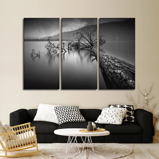 Dark Lake Multi Panel Canvas Wall Art