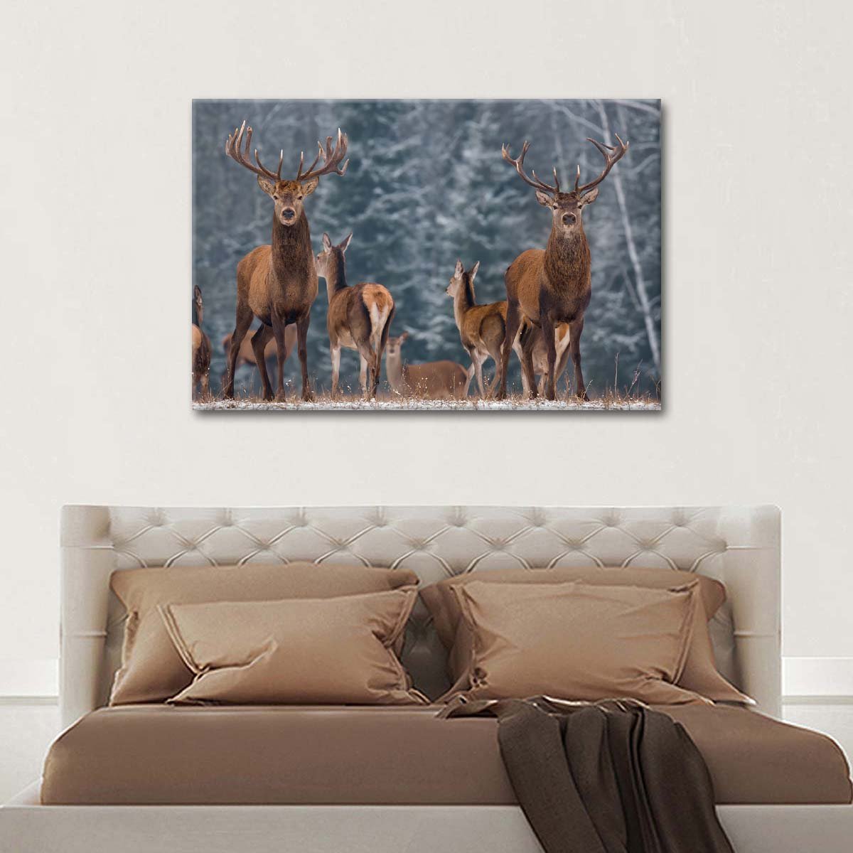 Deer Season Multi Panel Canvas Wall Art
