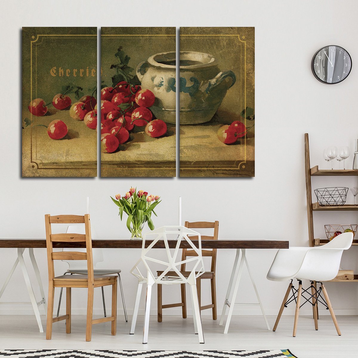 Delicious Cherries Multi Panel Canvas Wall Art
