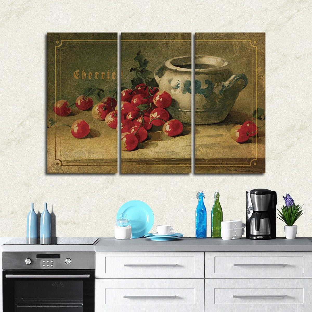 Delicious Cherries Multi Panel Canvas Wall Art