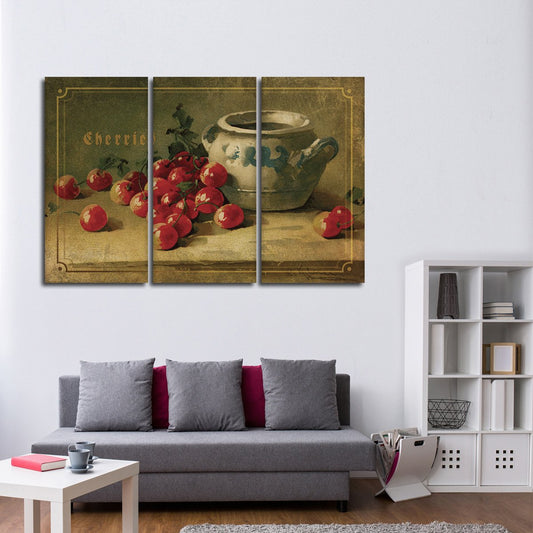 Delicious Cherries Multi Panel Canvas Wall Art