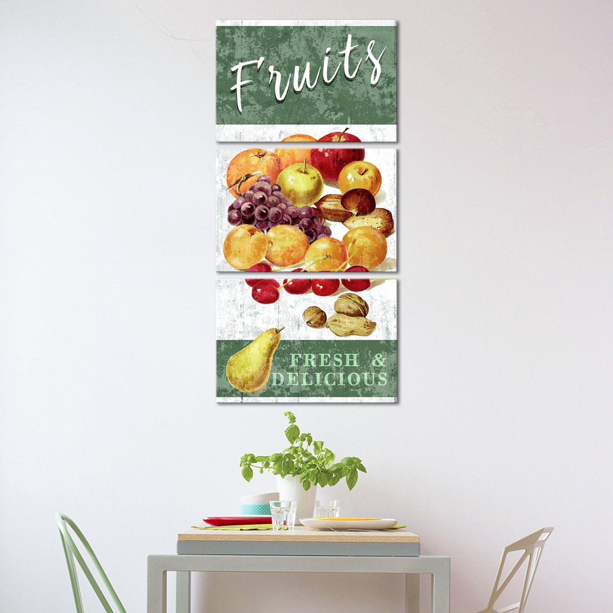 Delicious Fruits Multi Panel Canvas Wall Art