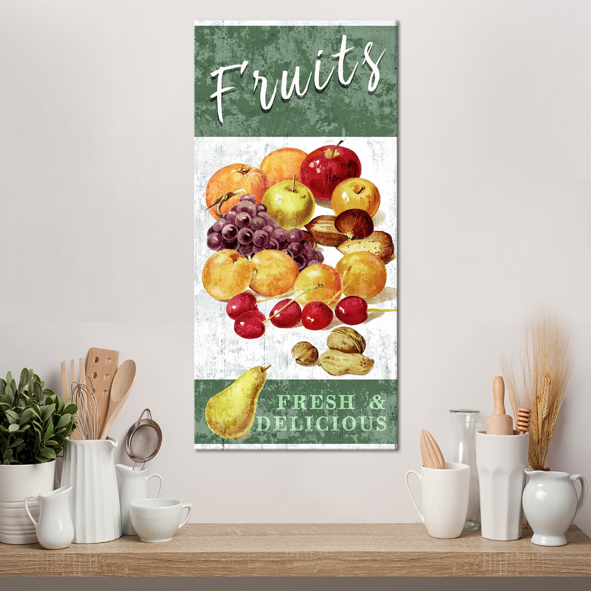 Delicious Fruits Multi Panel Canvas Wall Art