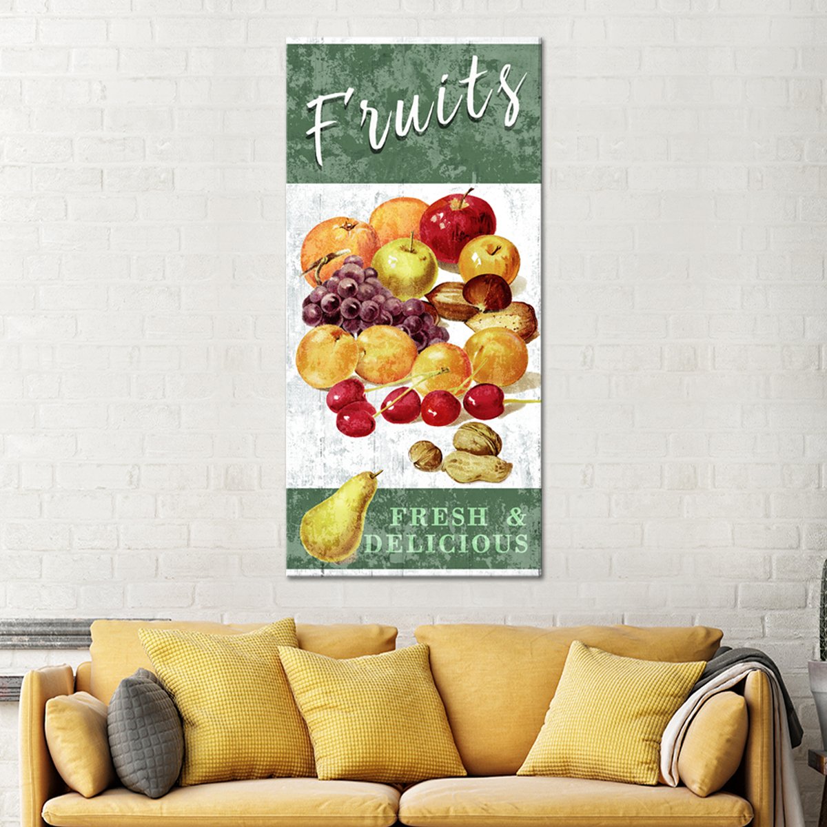 Delicious Fruits Multi Panel Canvas Wall Art