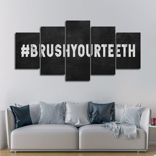 Dental Hygiene Multi Panel Canvas Wall Art